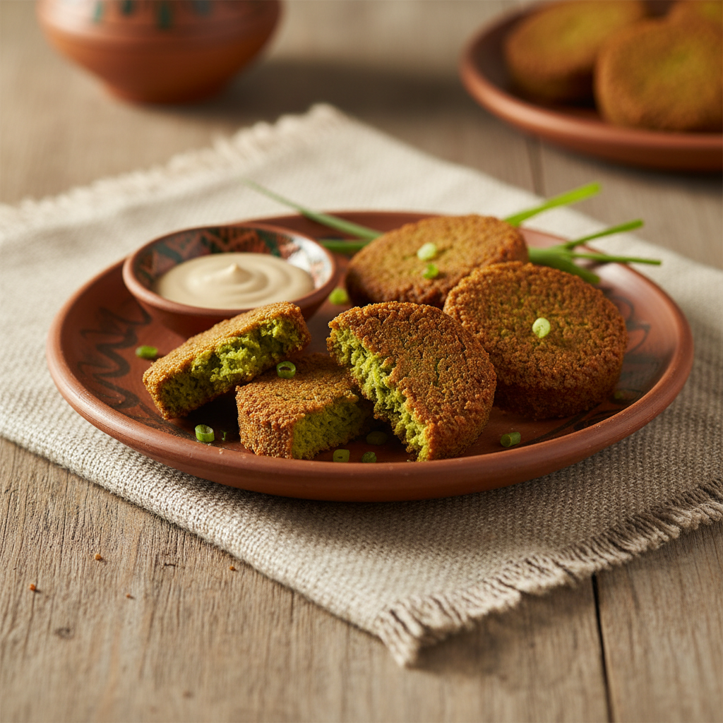 Ảnh món Falafel đậu tằm Ai Cập Ta'ameya