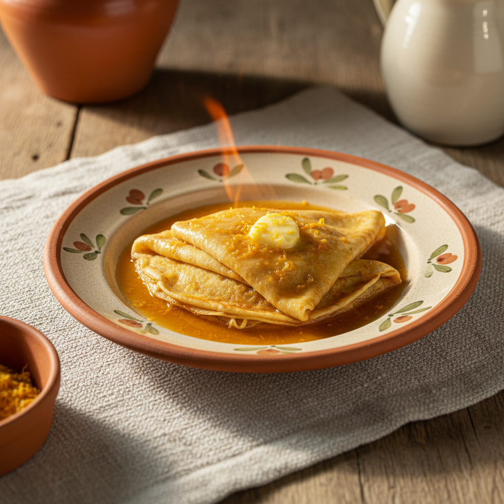 Ảnh món Bánh kếp sốt cam Suzette