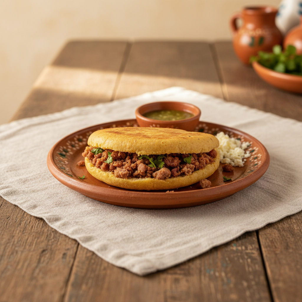 Ảnh món Bánh gordita nhân da heo