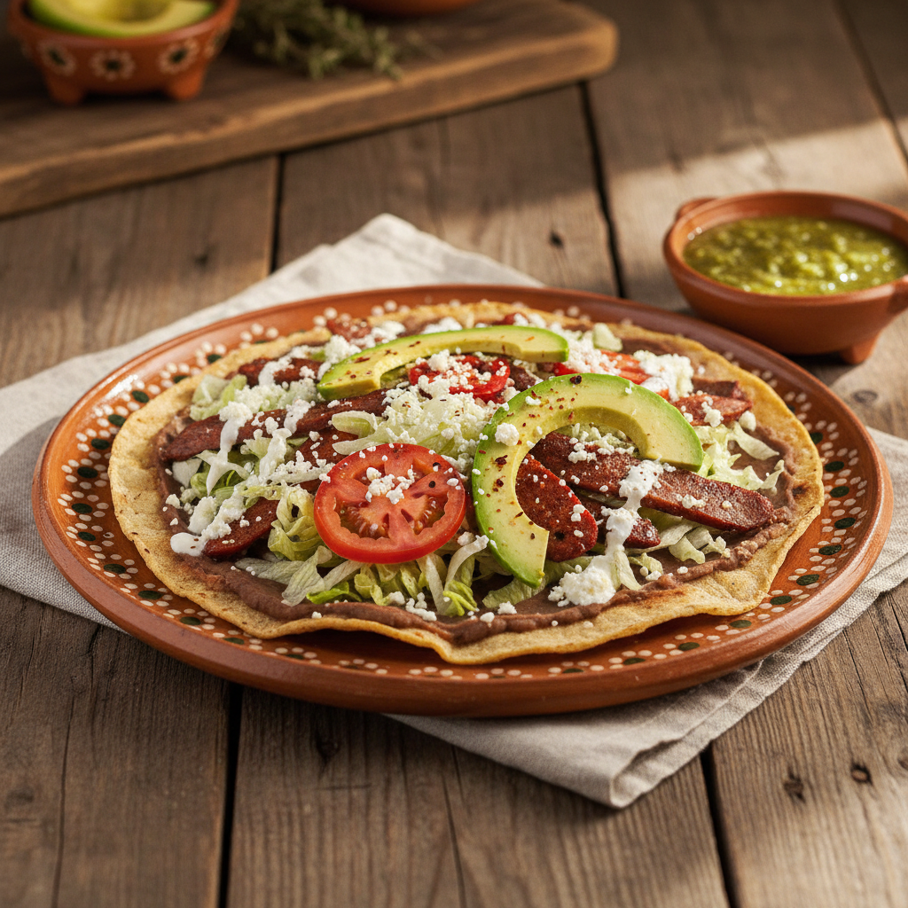 Ảnh món Bánh tlayuda nướng kiểu Oaxaca
