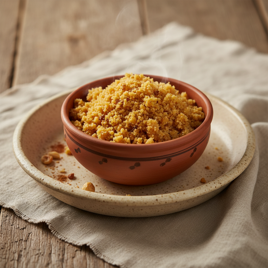 Ảnh món Halva bột semolina rang bơ