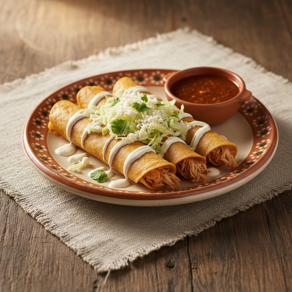 Ảnh món Bánh tortilla cuộn gà chiên giòn