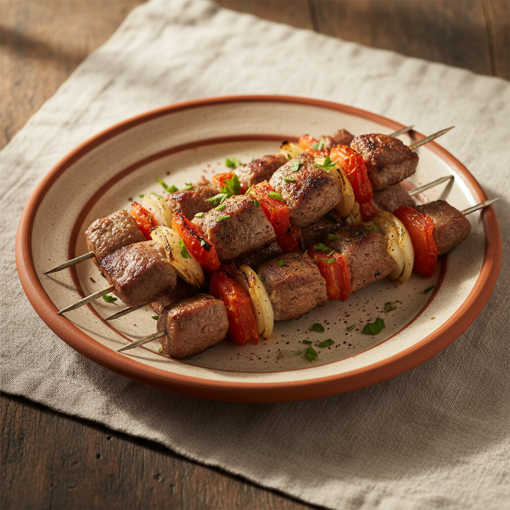 Ảnh món Xiên khối thịt cừu nướng Shish kebab