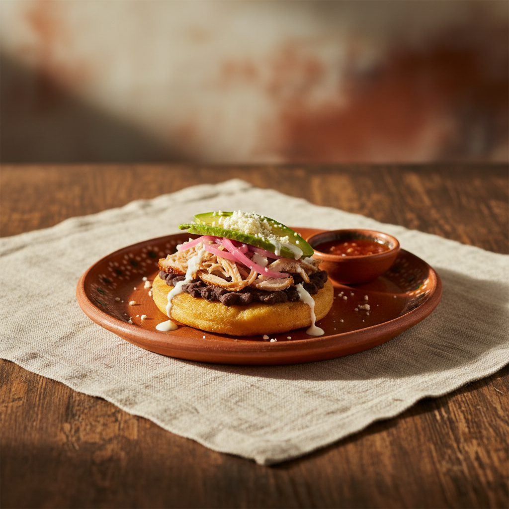 Ảnh món Bánh bột ngô nhân đậu kiểu Yucatán