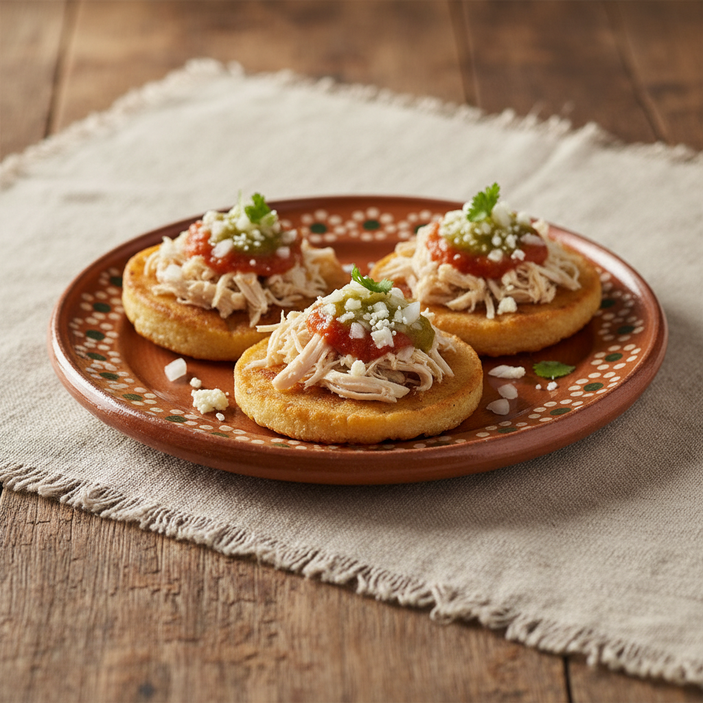 Ảnh món Bánh chalupa sốt ớt kiểu Puebla