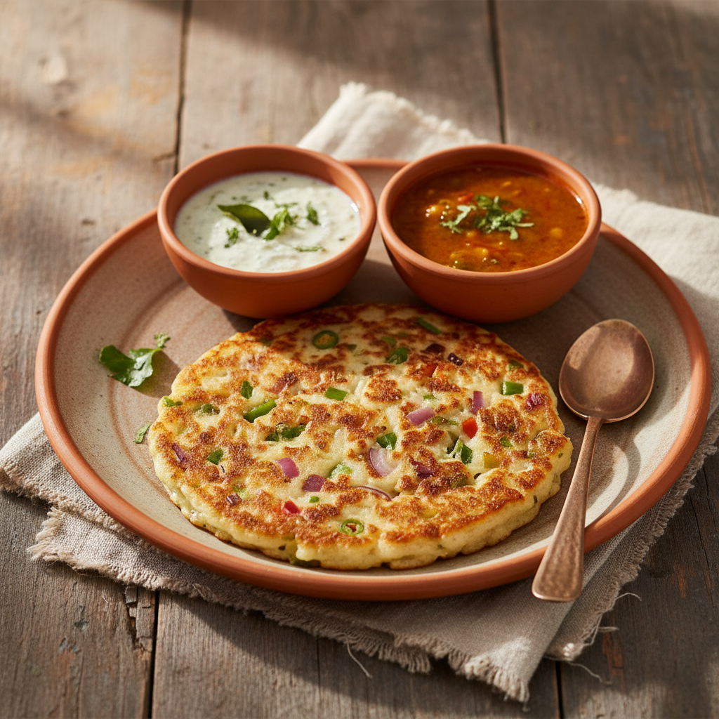 Ảnh món Bánh uttapam rau củ