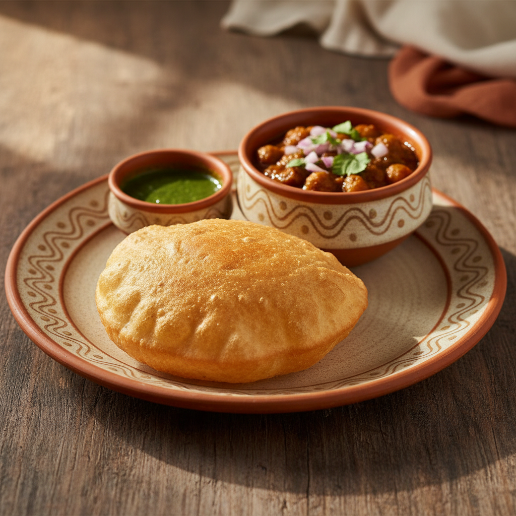 Ảnh món Bánh chiên phồng bhatura