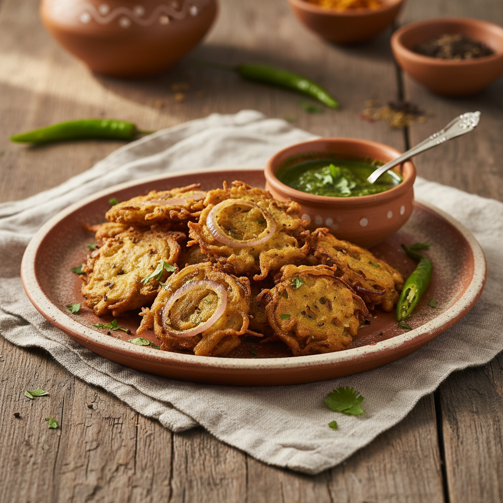 Ảnh món Bánh hành tây chiên pakora