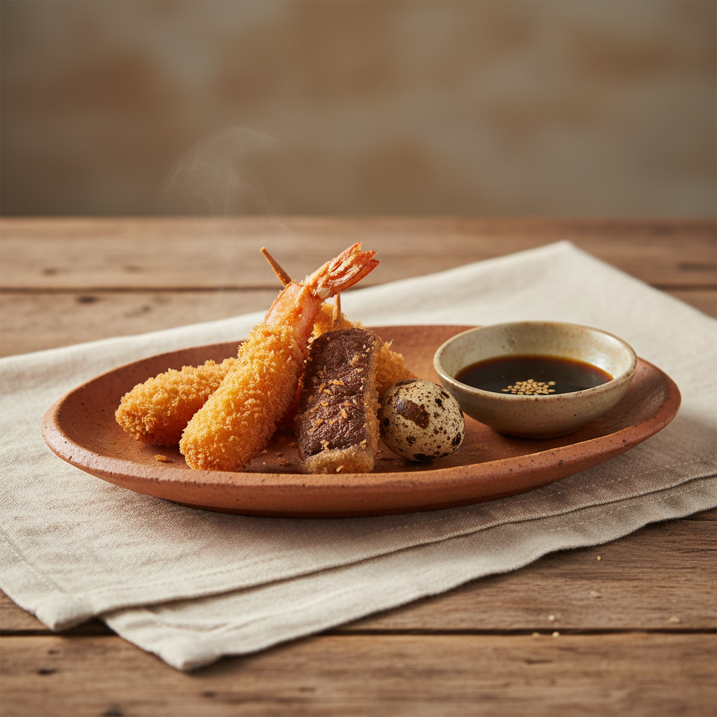 Ảnh món Xiên chiên xù Kushikatsu