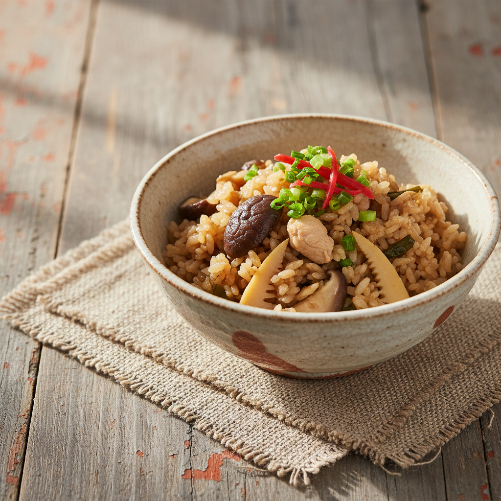 Ảnh món Cơm trộn rau củ nấu kiểu Nhật Takikomi gohan
