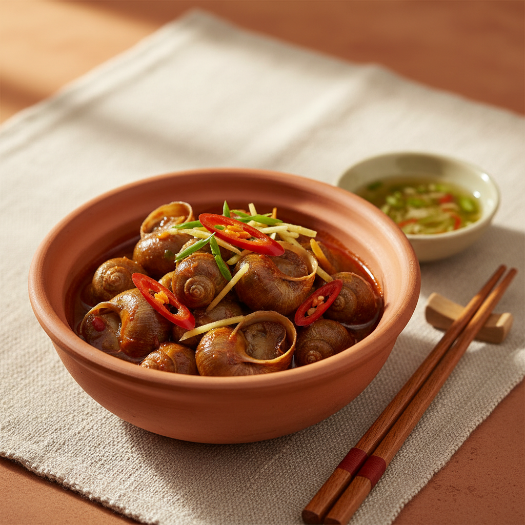 Ảnh món Ốc bươu kho gừng