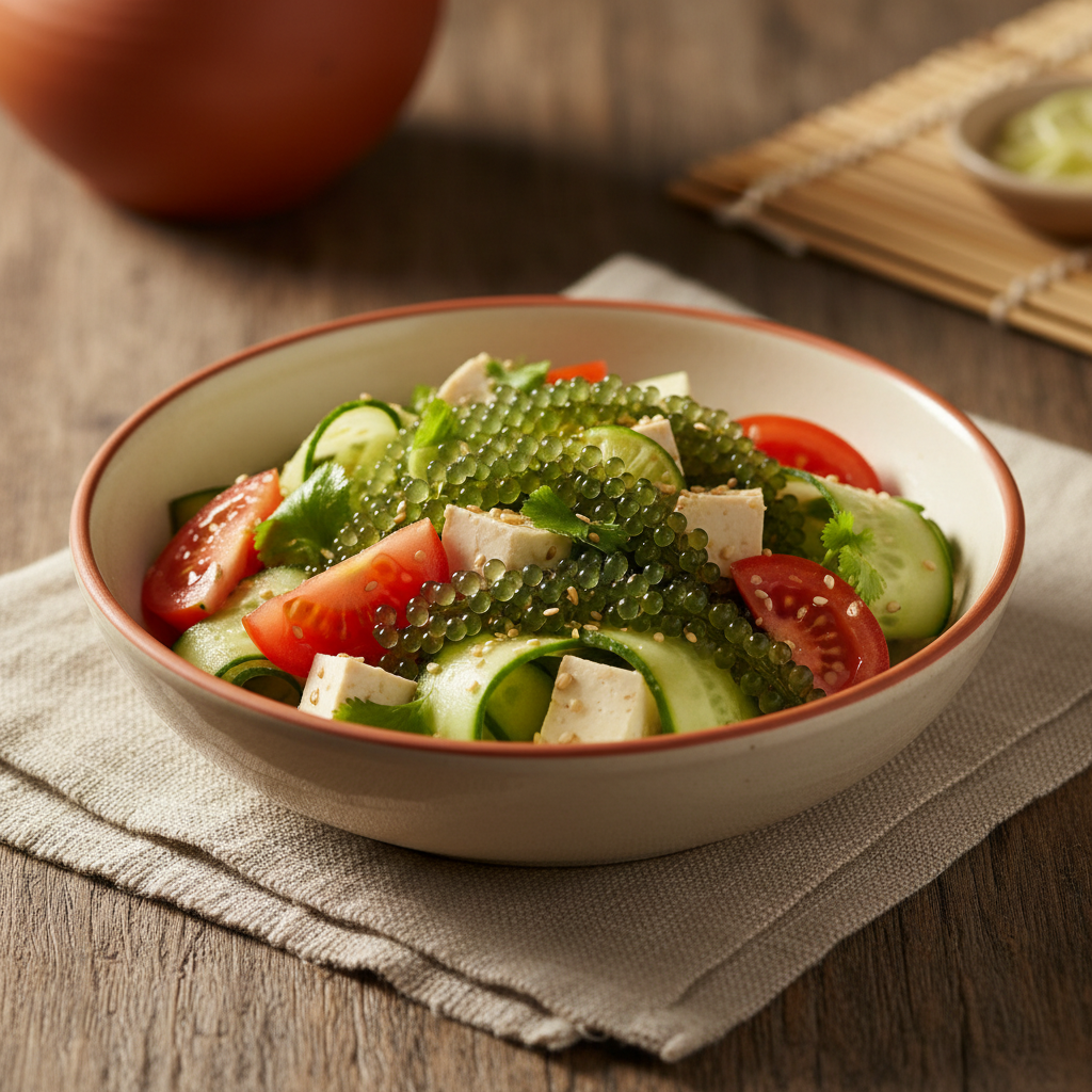 Ảnh món Salad rong nho đậu hũ