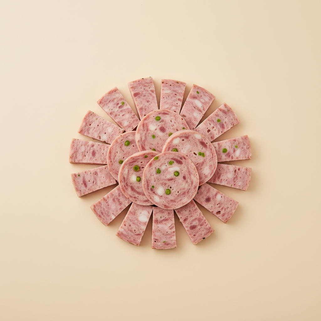 Photograph of Mortadella sausages