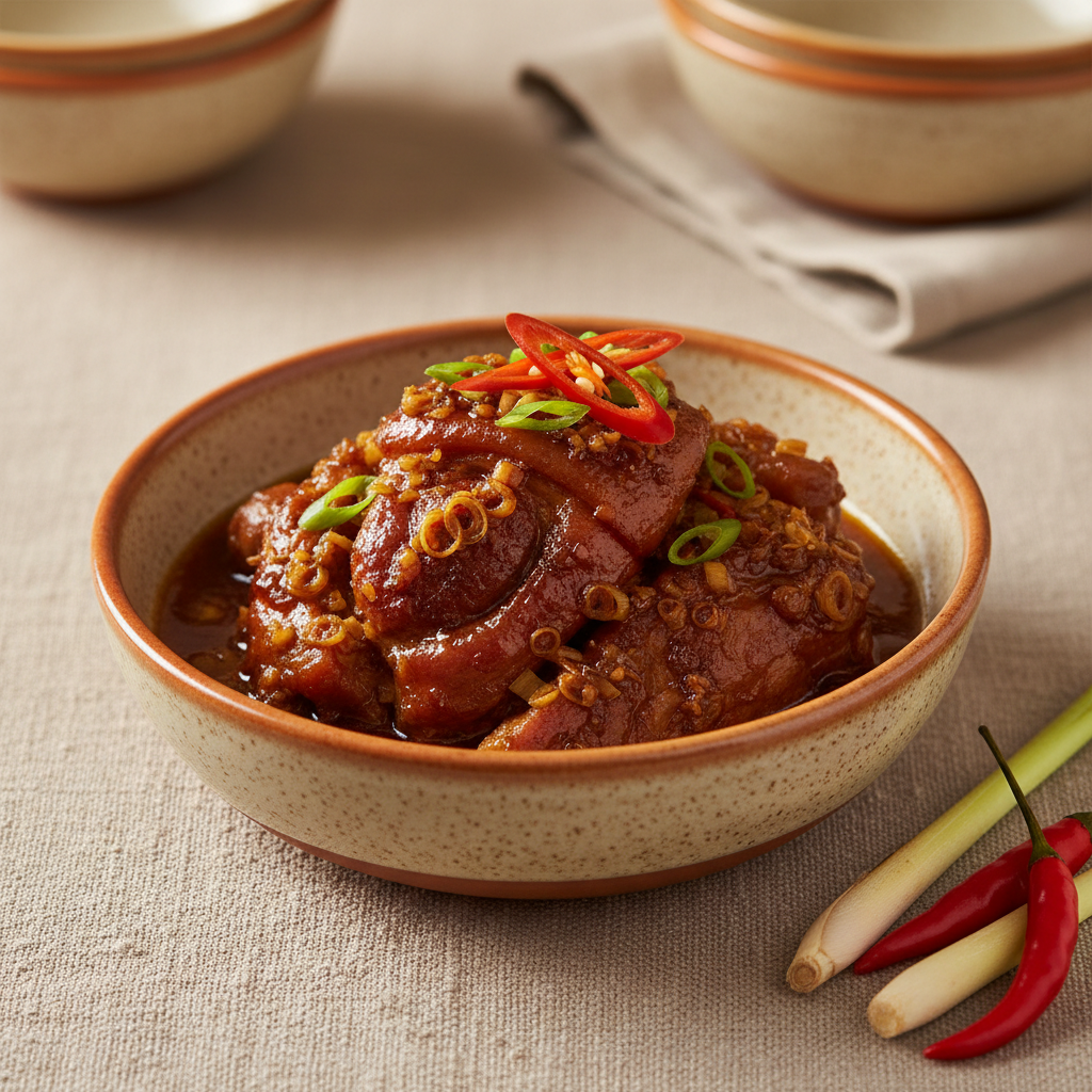 Ảnh món Chân giò kho tương sả