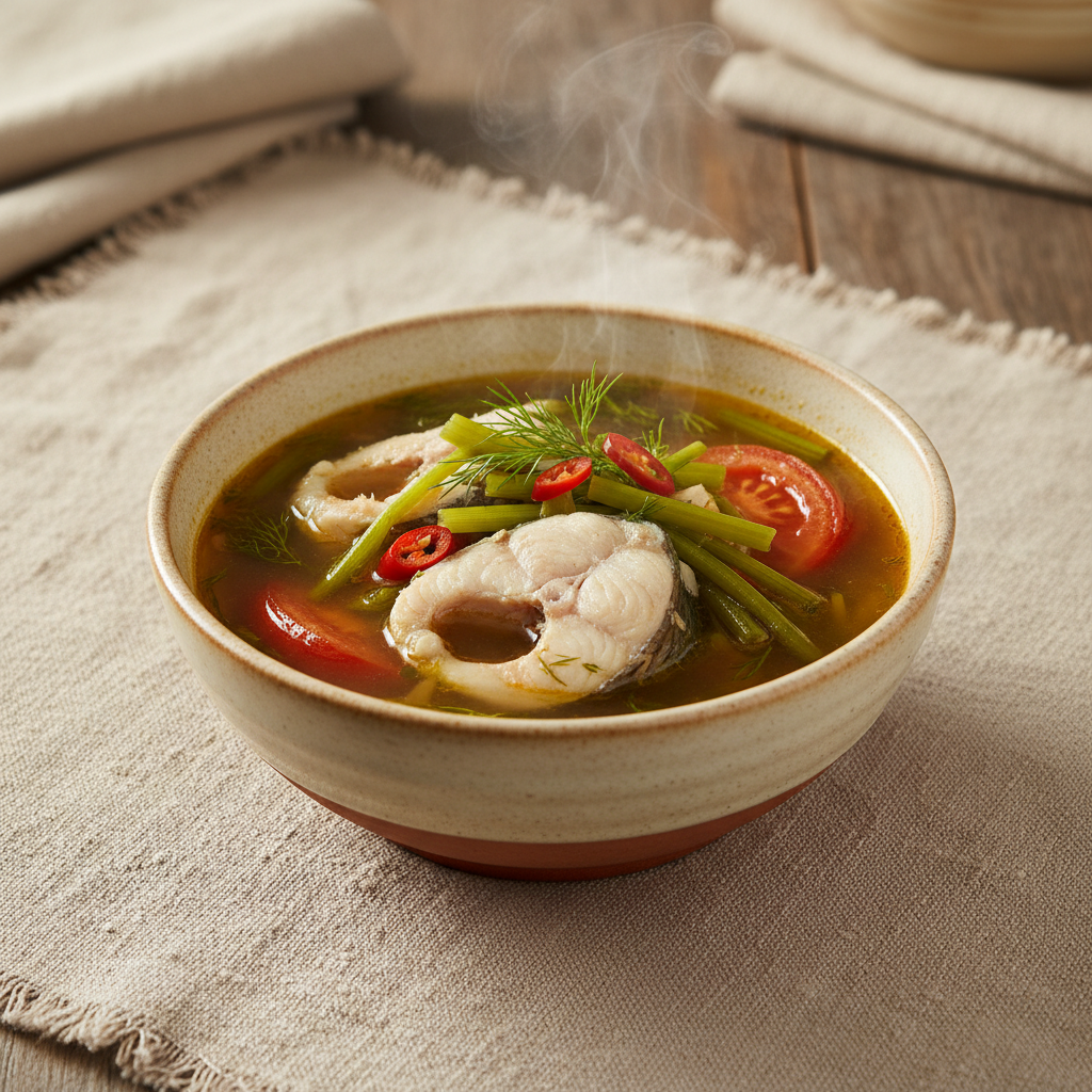 Ảnh món Canh cá lóc rau cần