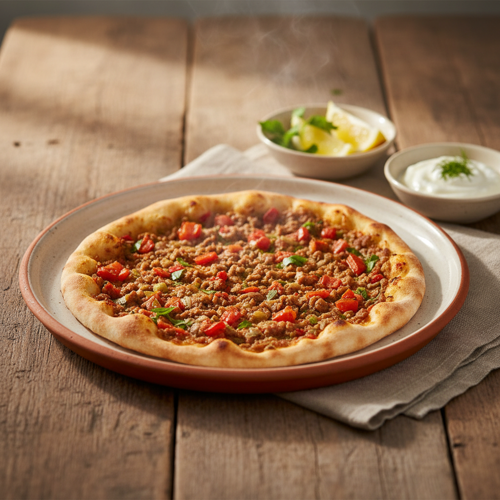 Ảnh món Bánh dẹt thịt bằm Lahmacun