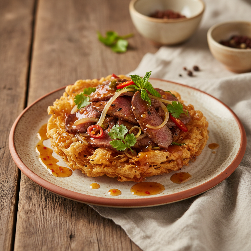 Ảnh món Phở chiên phồng chua ngọt