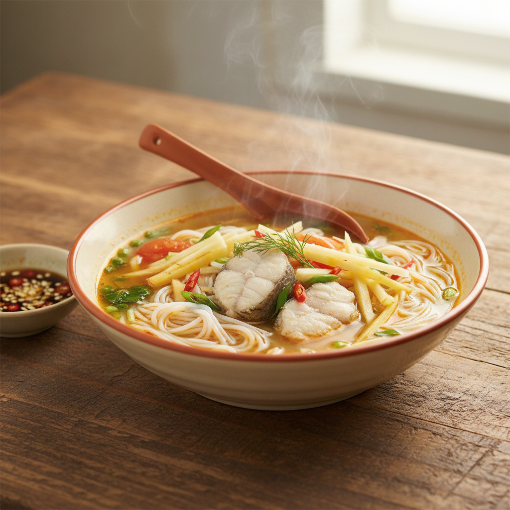 Ảnh món Lẩu cá bớp măng chua
