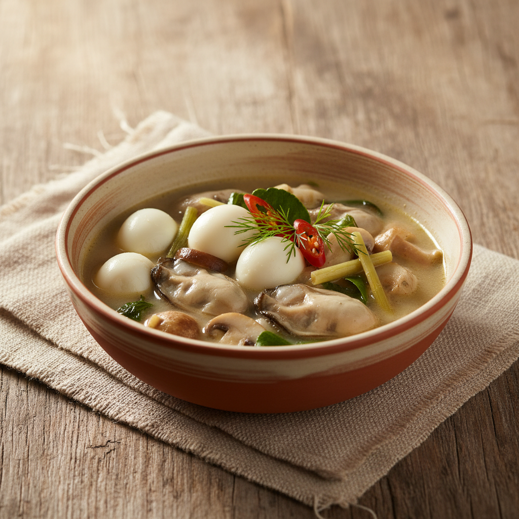 Ảnh món Canh Thái hàu trứng cút