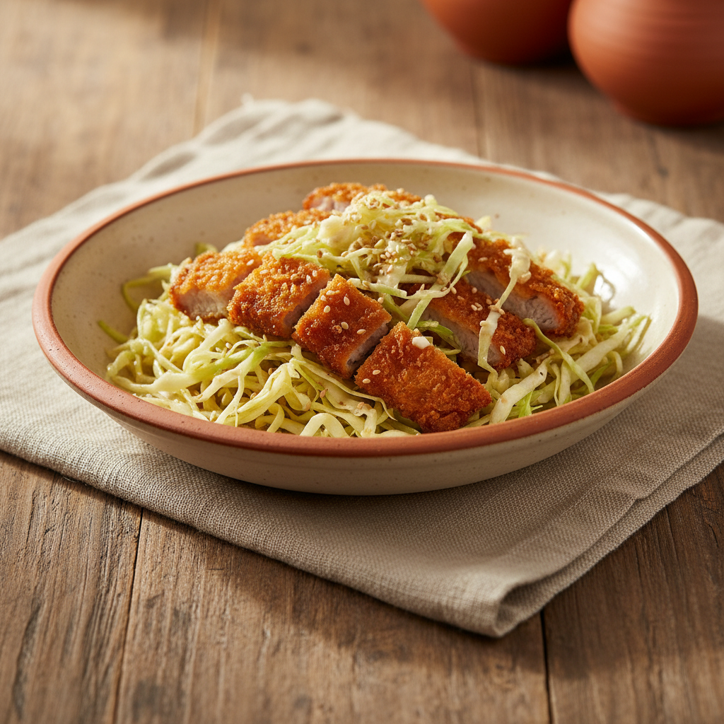 Ảnh món Salad tonkatsu bắp cải