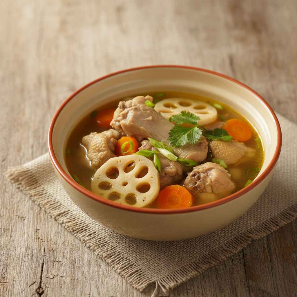 Ảnh món Canh gà củ sen