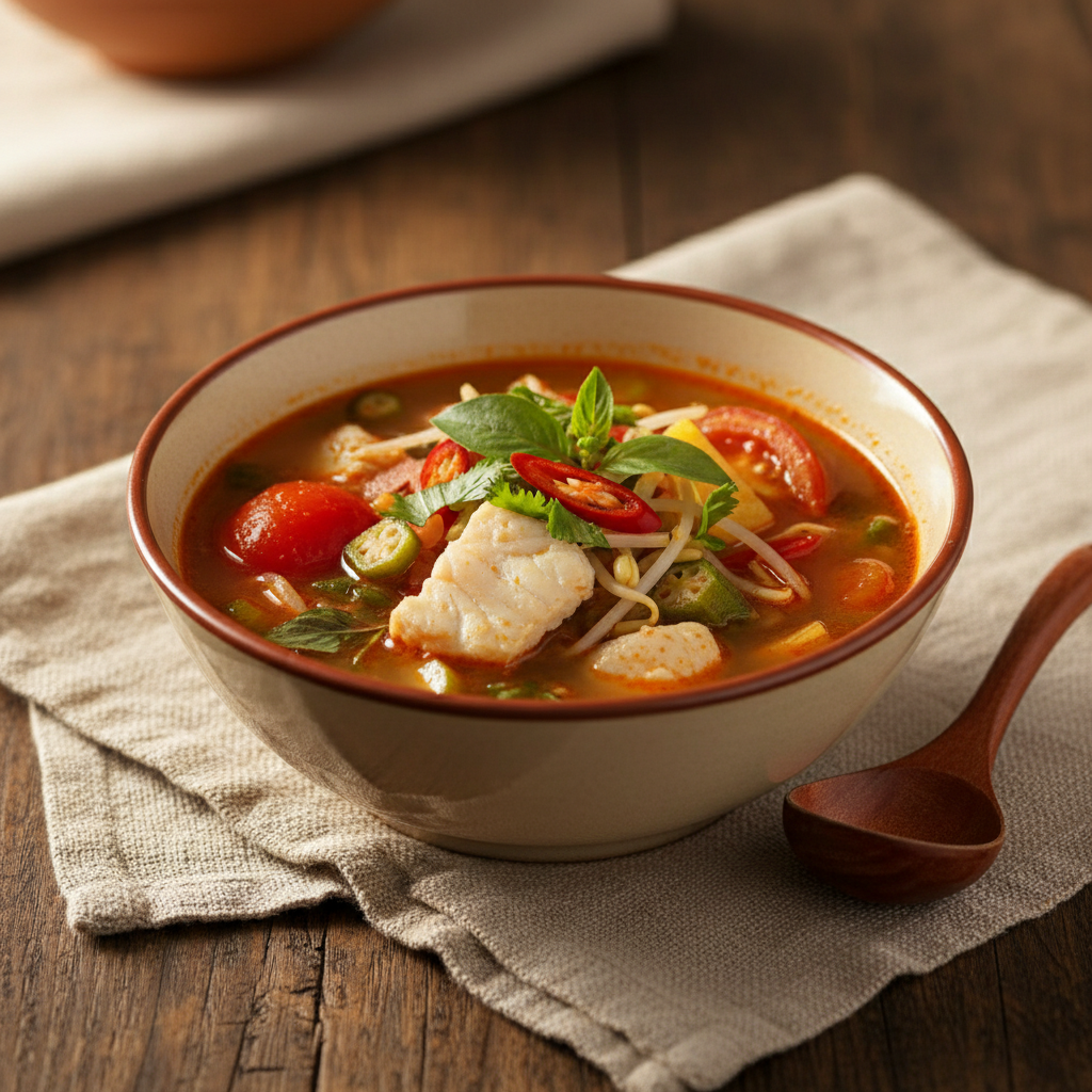 Ảnh món Canh chua cá basa rau đủ vị