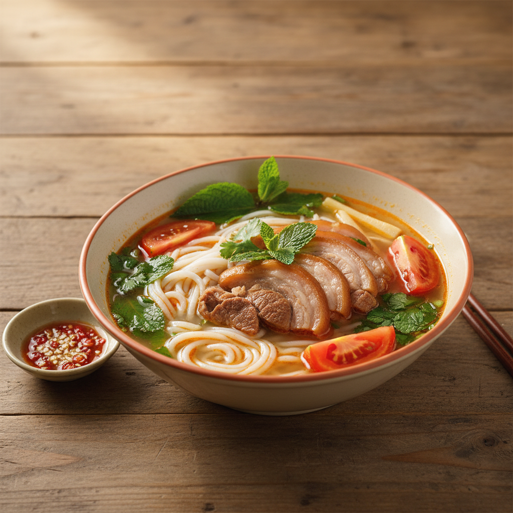 Ảnh món Bún giò heo nấu giấm