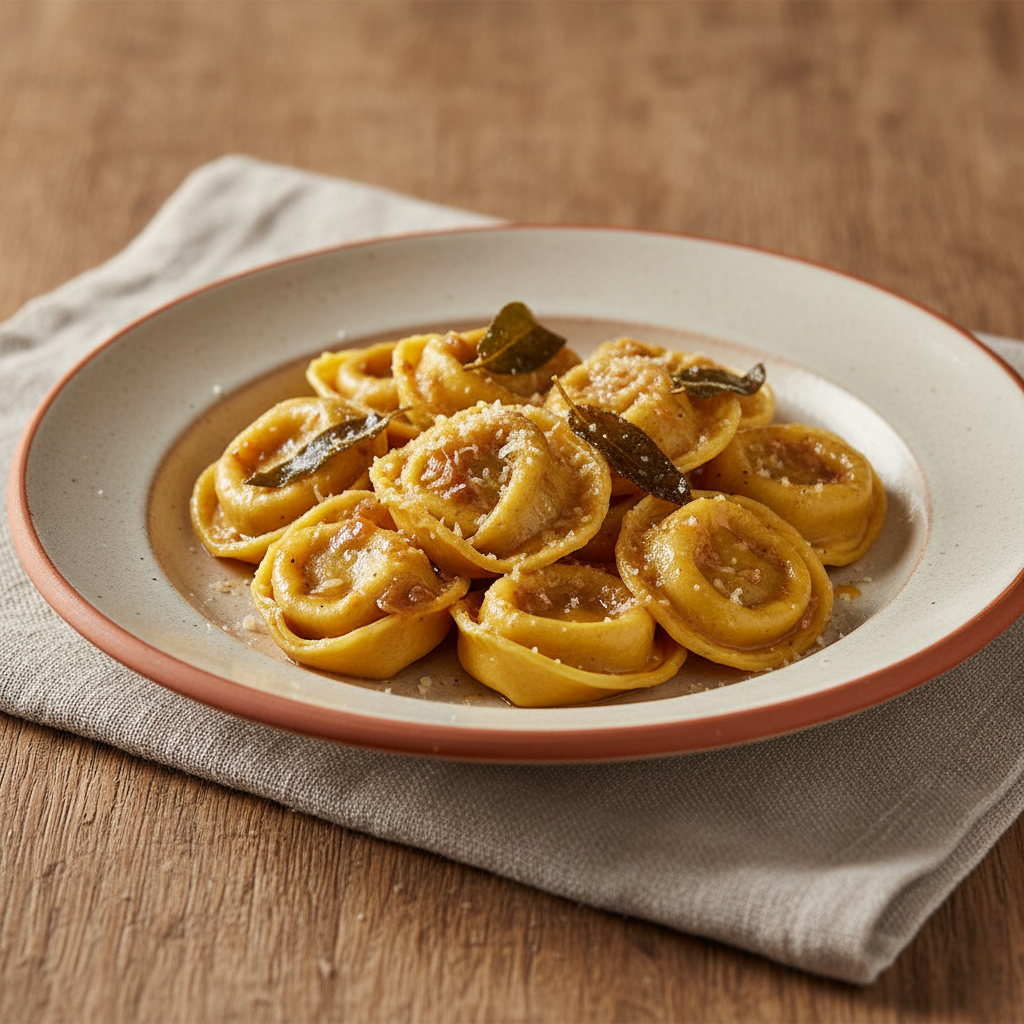 Ảnh món Tortelloni ricotta xốt bơ lá xô thơm