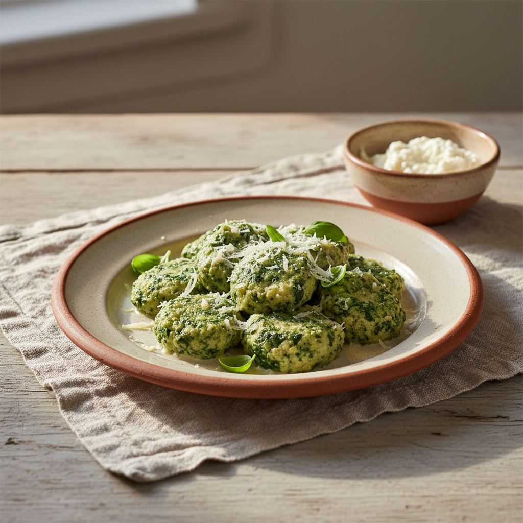 Ảnh món Viên ricotta rau chân vịt Malfatti