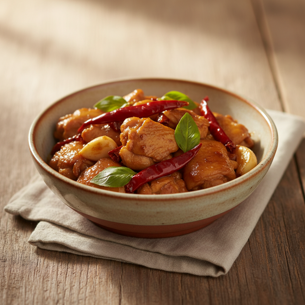 Ảnh món Gà ba cốc Đài Loan Three cup chicken