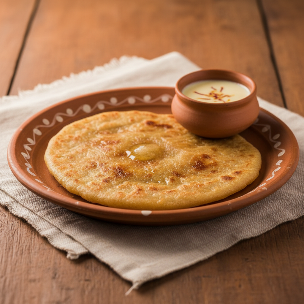 Ảnh món Bánh Puran poli nhân đậu đường thốt nốt