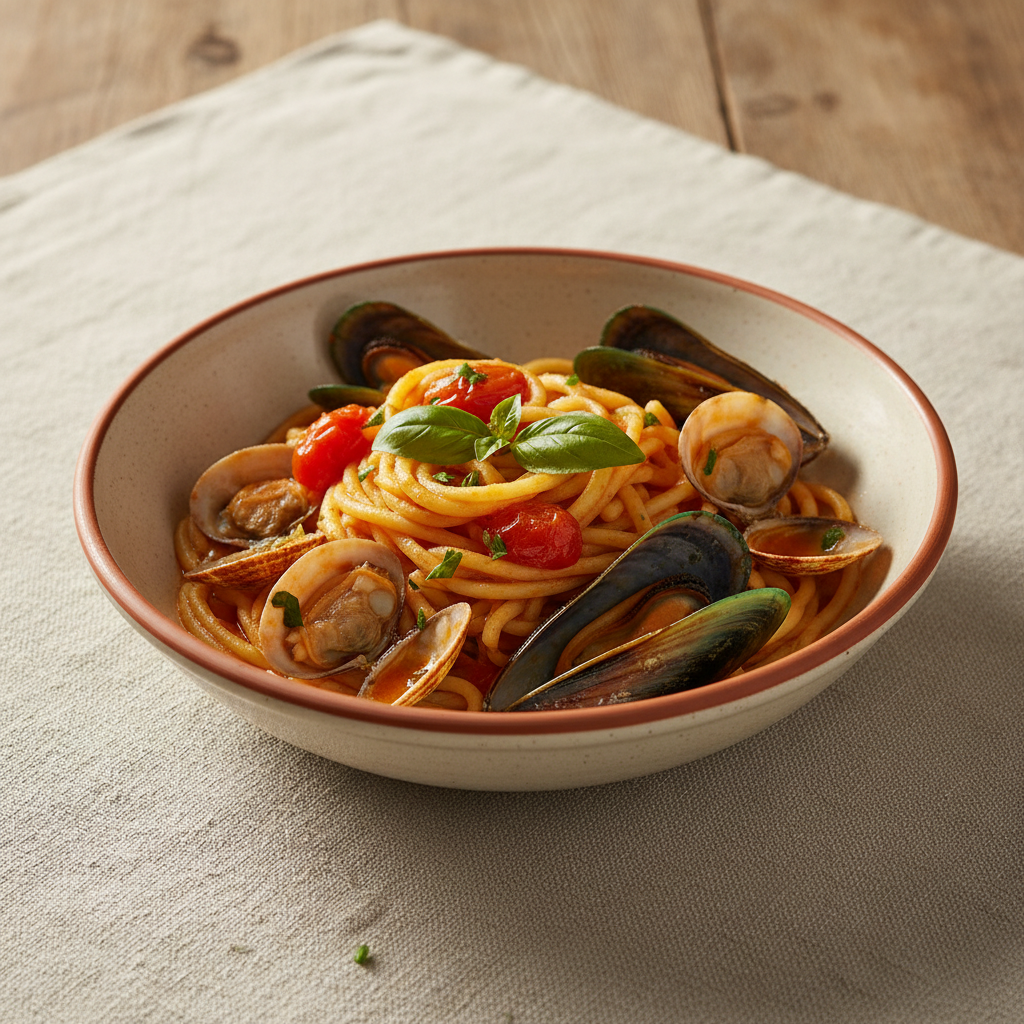 Ảnh món Mì tươi xốt hải sản Scialatielli ai frutti di mare