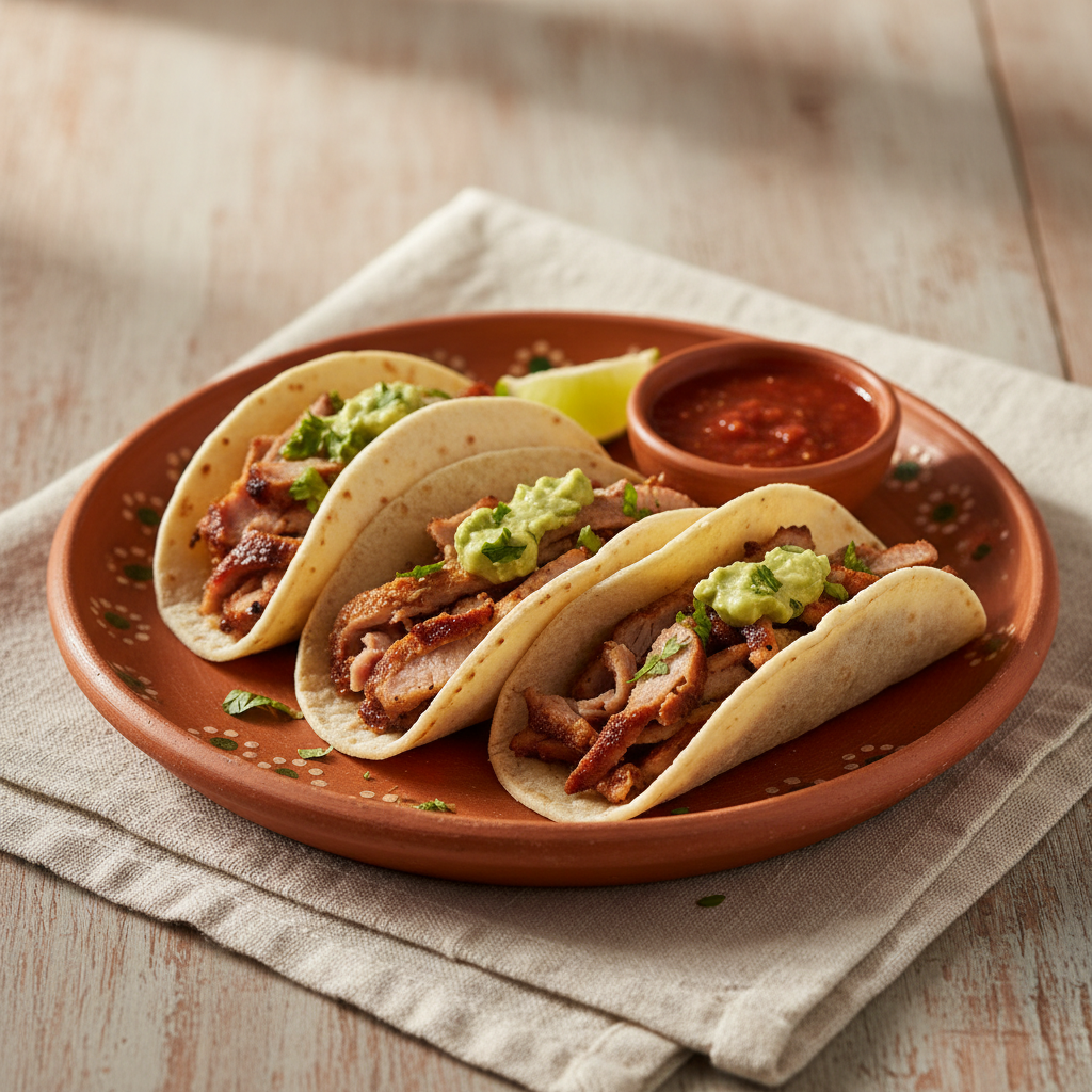 Ảnh món Bánh taco thịt heo kiểu Ả Rập Puebla
