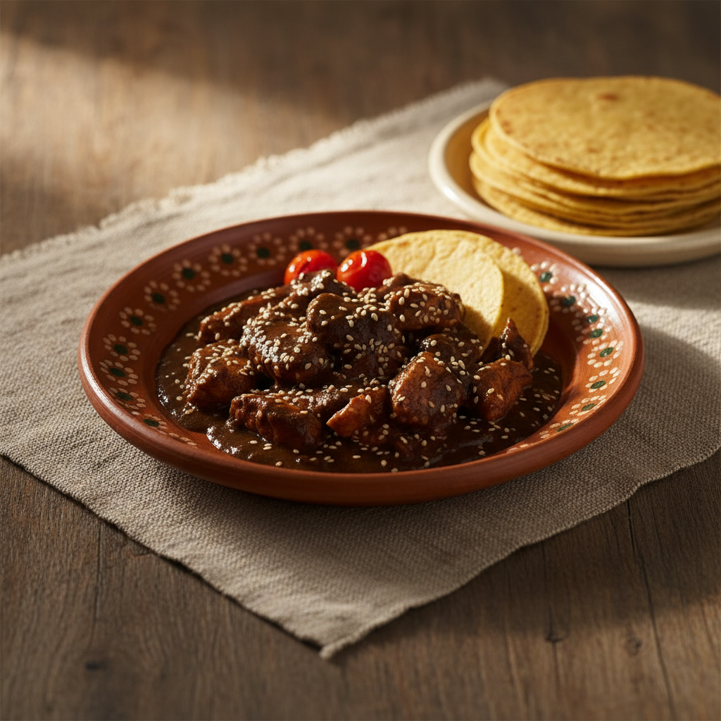 Ảnh món Gà tây xốt mole Mole de guajolote