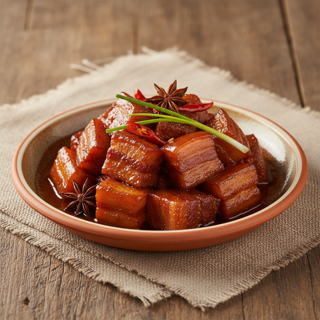 Ảnh món Thịt ba chỉ kho đường phèn Hồng thiêu nhục
