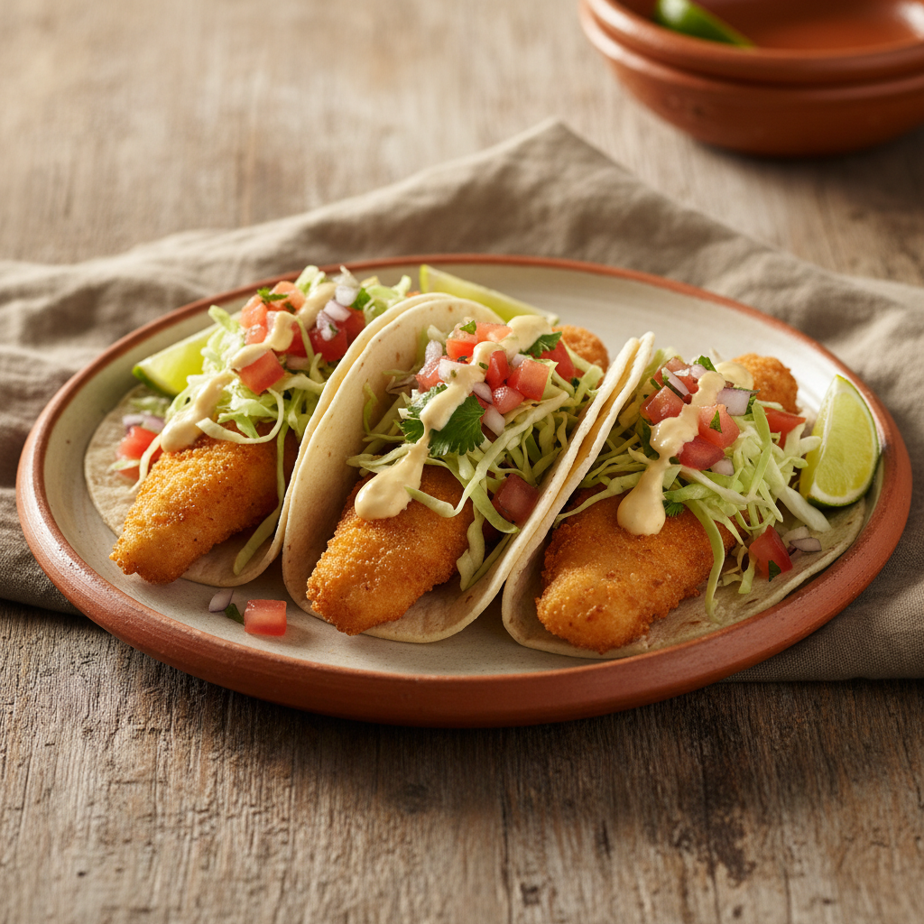 Ảnh món Bánh taco cá chiên giòn kiểu Ensenada