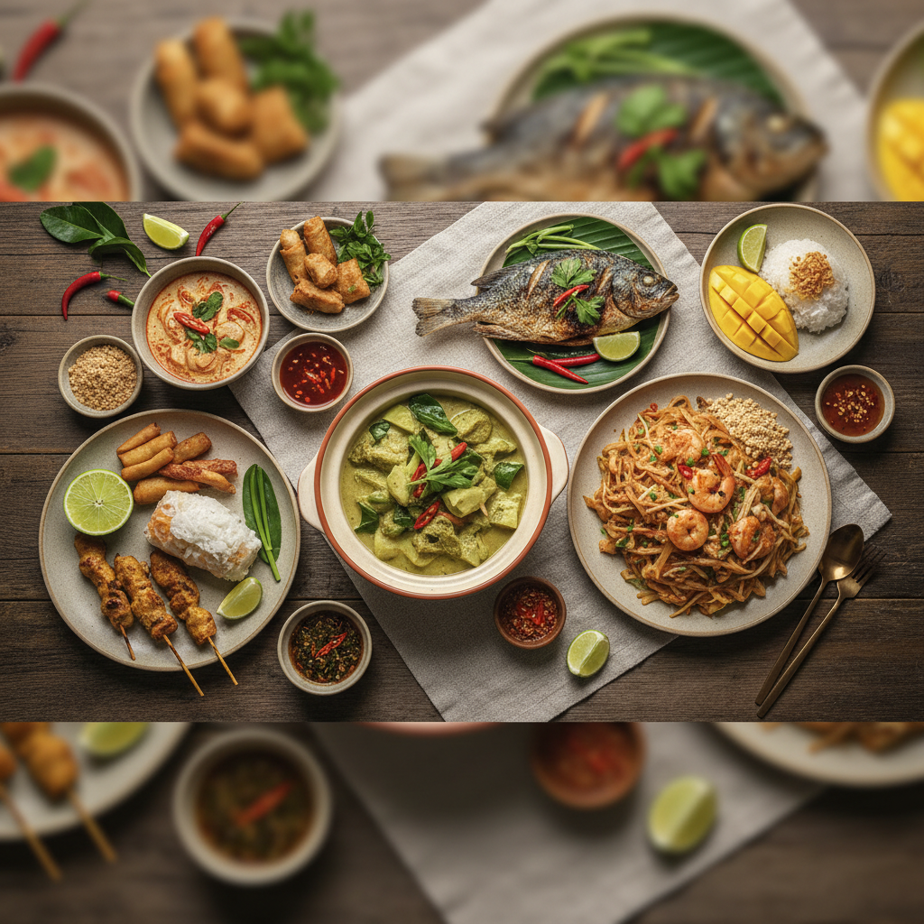 Ảnh nền ẩm thực Thái Lan