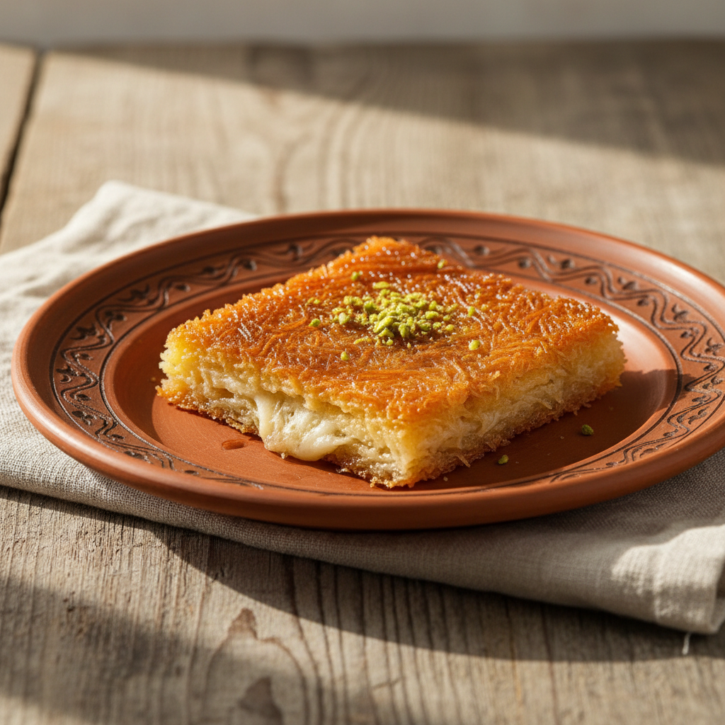 Ảnh món Bánh sợi kadayif phô mai Kunafa nabulsieh