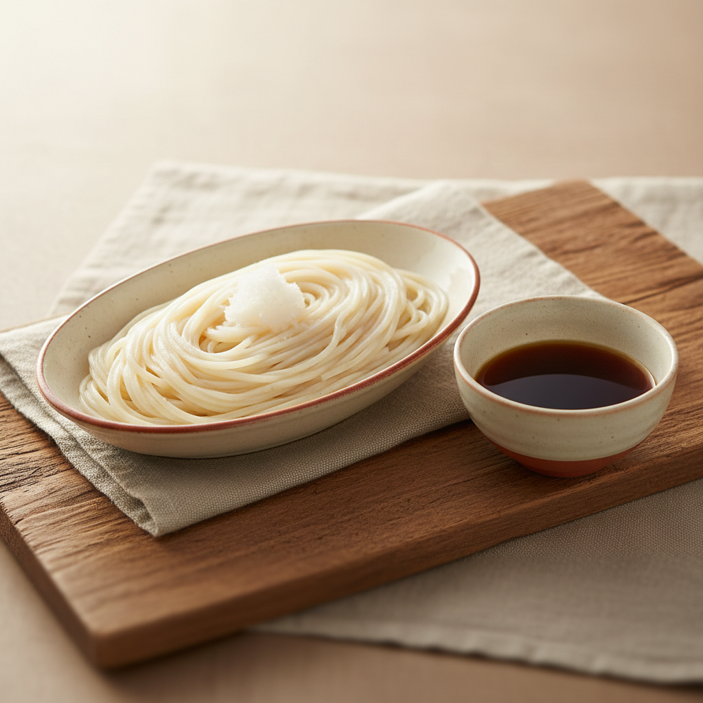 Ảnh món Mì udon khô Akita chấm lạnh Inaniwa udon