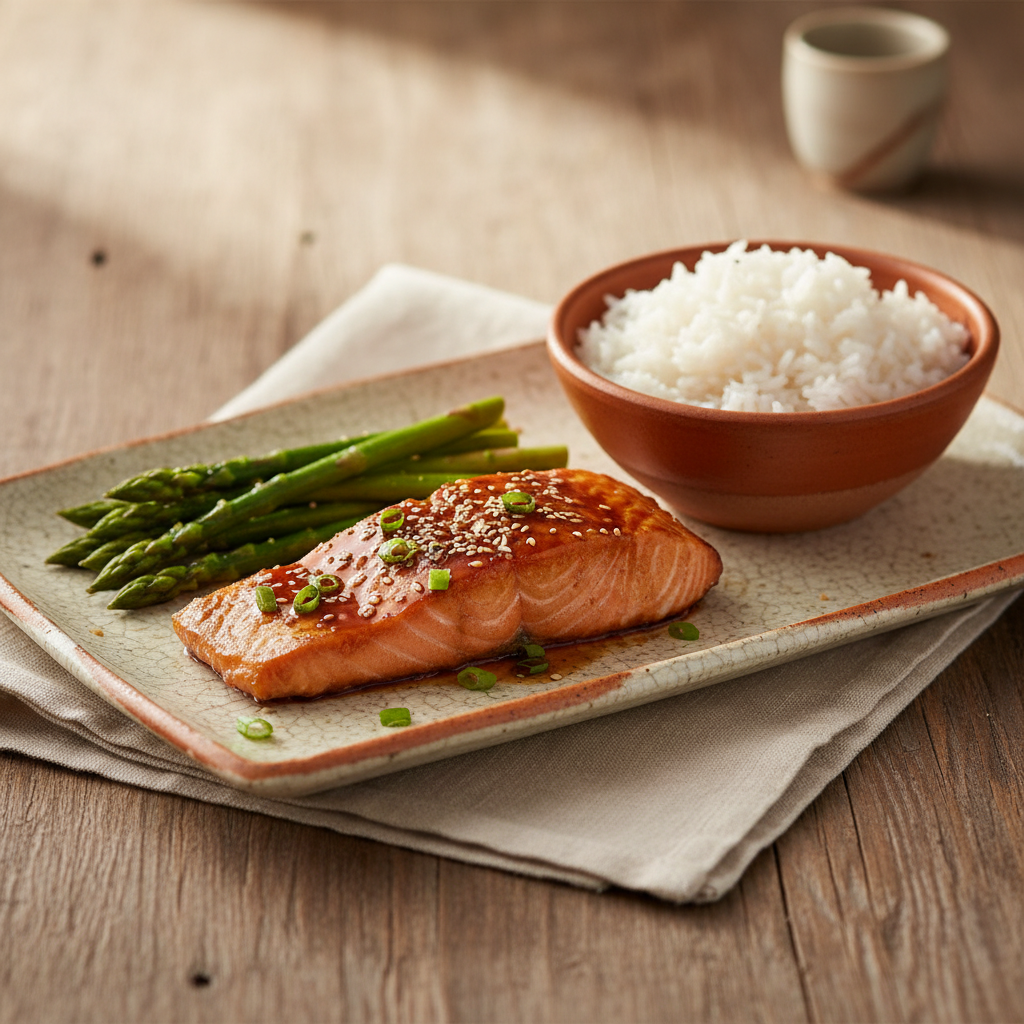 Ảnh Cá hồi teriyaki