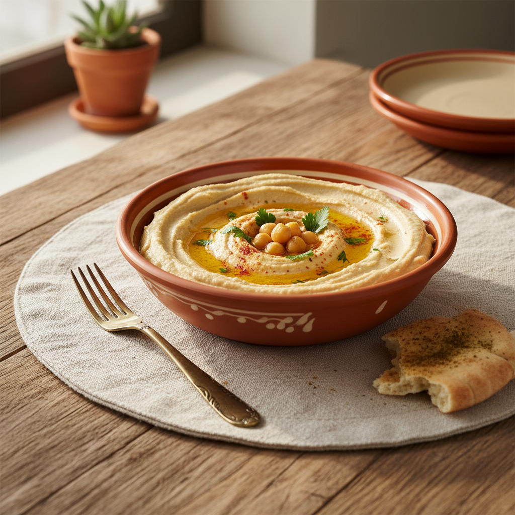 Ảnh Sốt đậu gà hummus