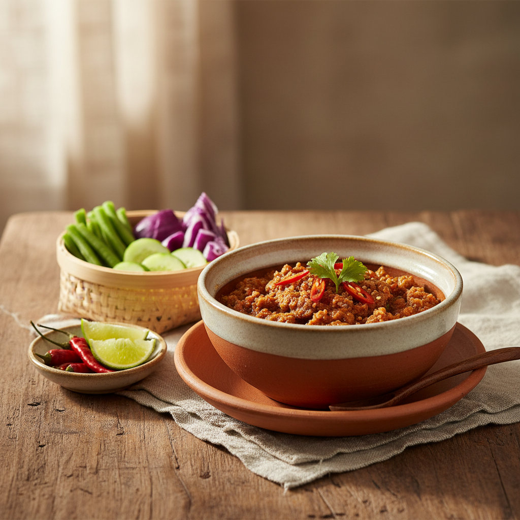 Ảnh món Chẻo cà chua thịt băm Chiang Mai