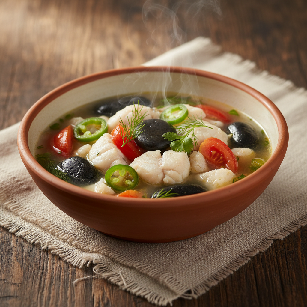 Ảnh món Canh cá nấu đá nóng Caldo de piedra