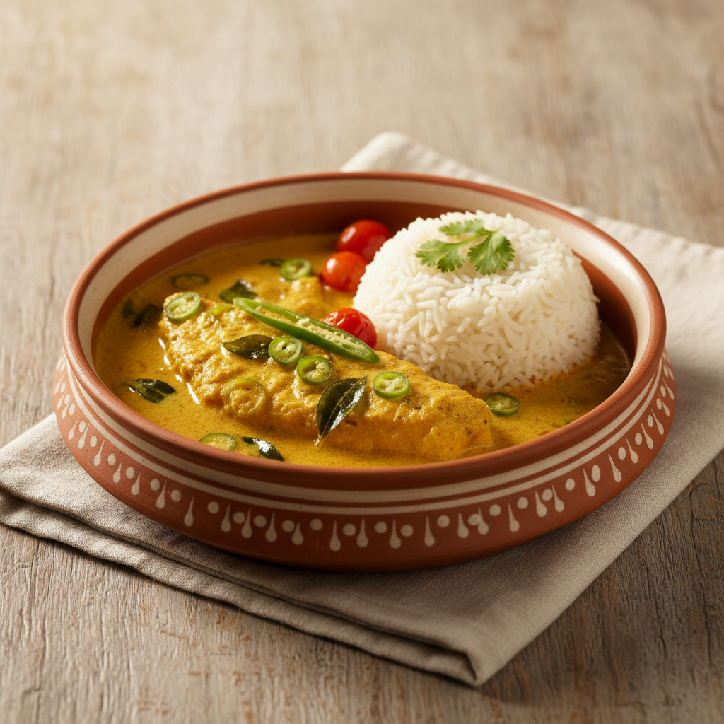 Ảnh món Cá om cốt dừa Kerala Meen moilee