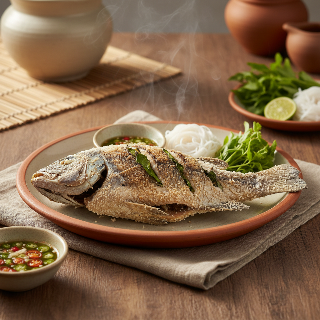 Ảnh món Cá nướng muối kiểu Thái