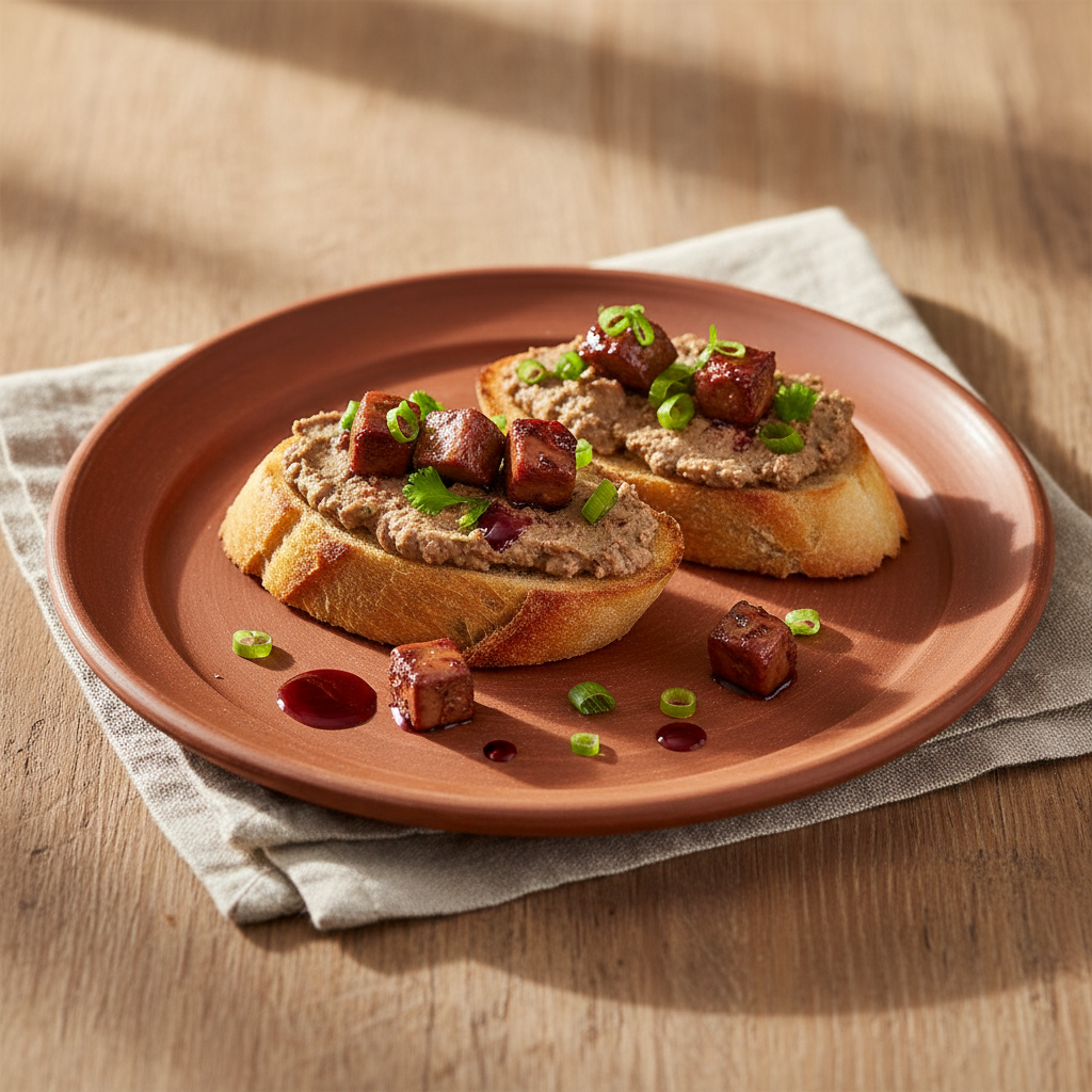 Ảnh món Bánh mì nướng phết gan gà Crostini toscani