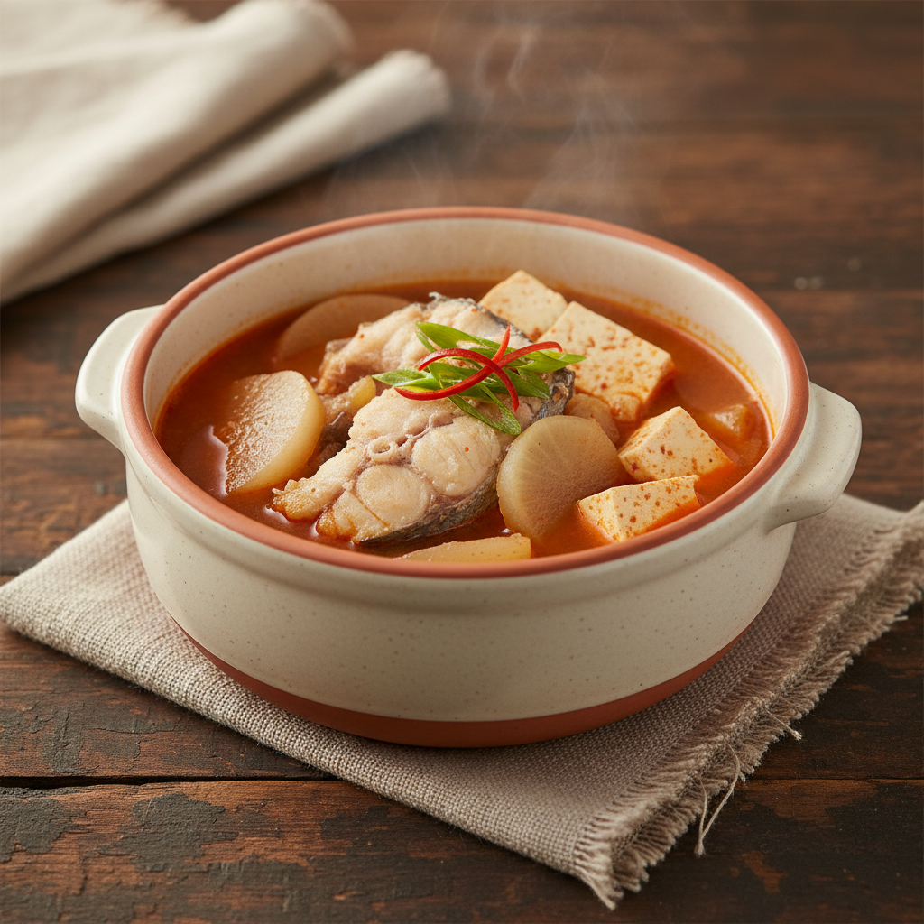 Ảnh món Canh cá minh thái đông lạnh Dongtae jjigae