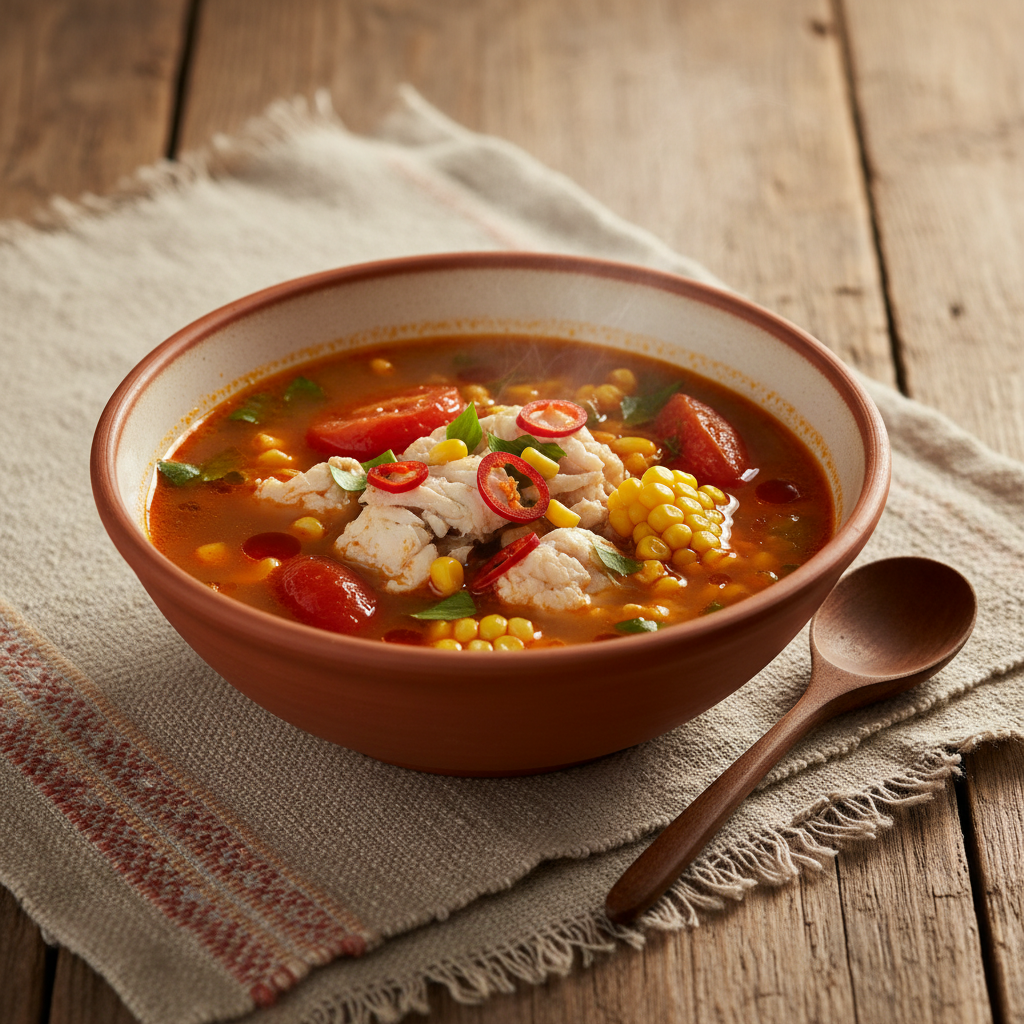 Ảnh món Canh cá sông ớt khô Caldo michi