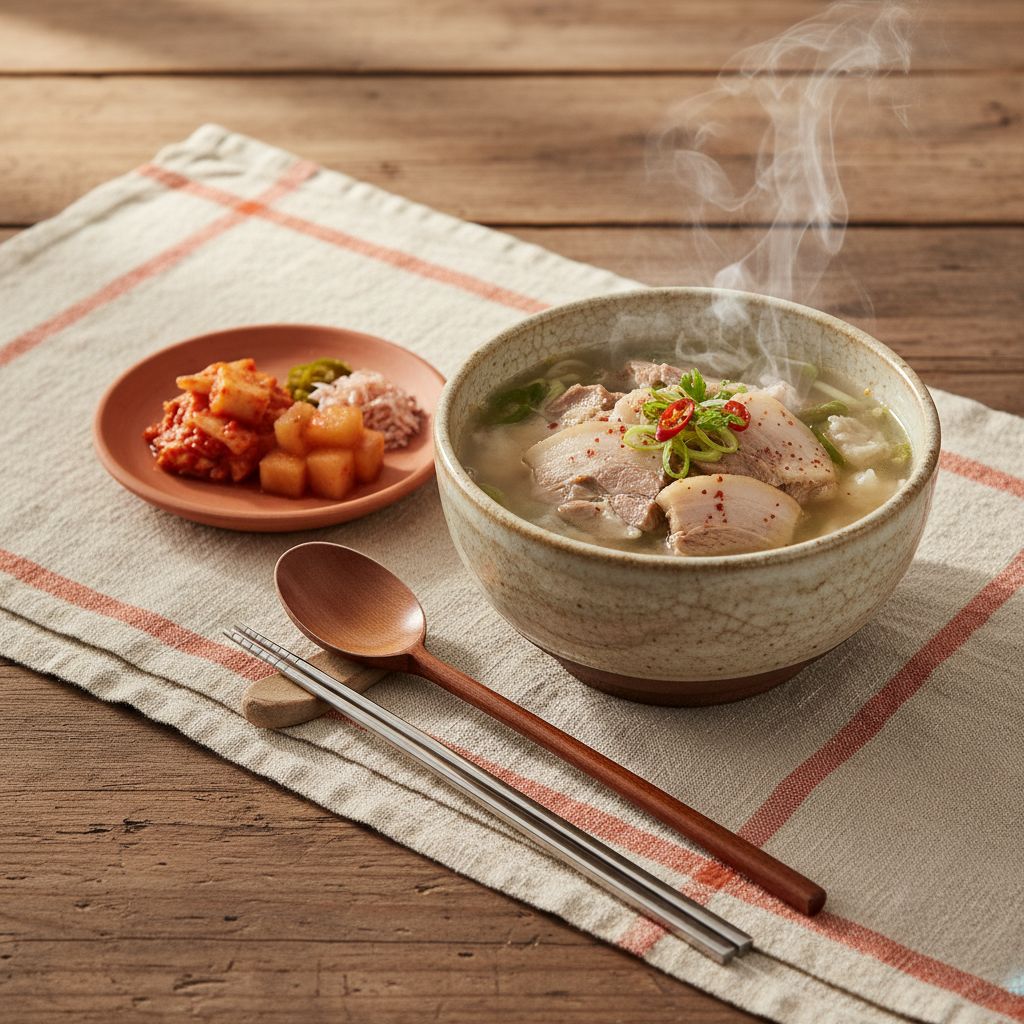 Ảnh món Cơm chan canh thịt heo Busan