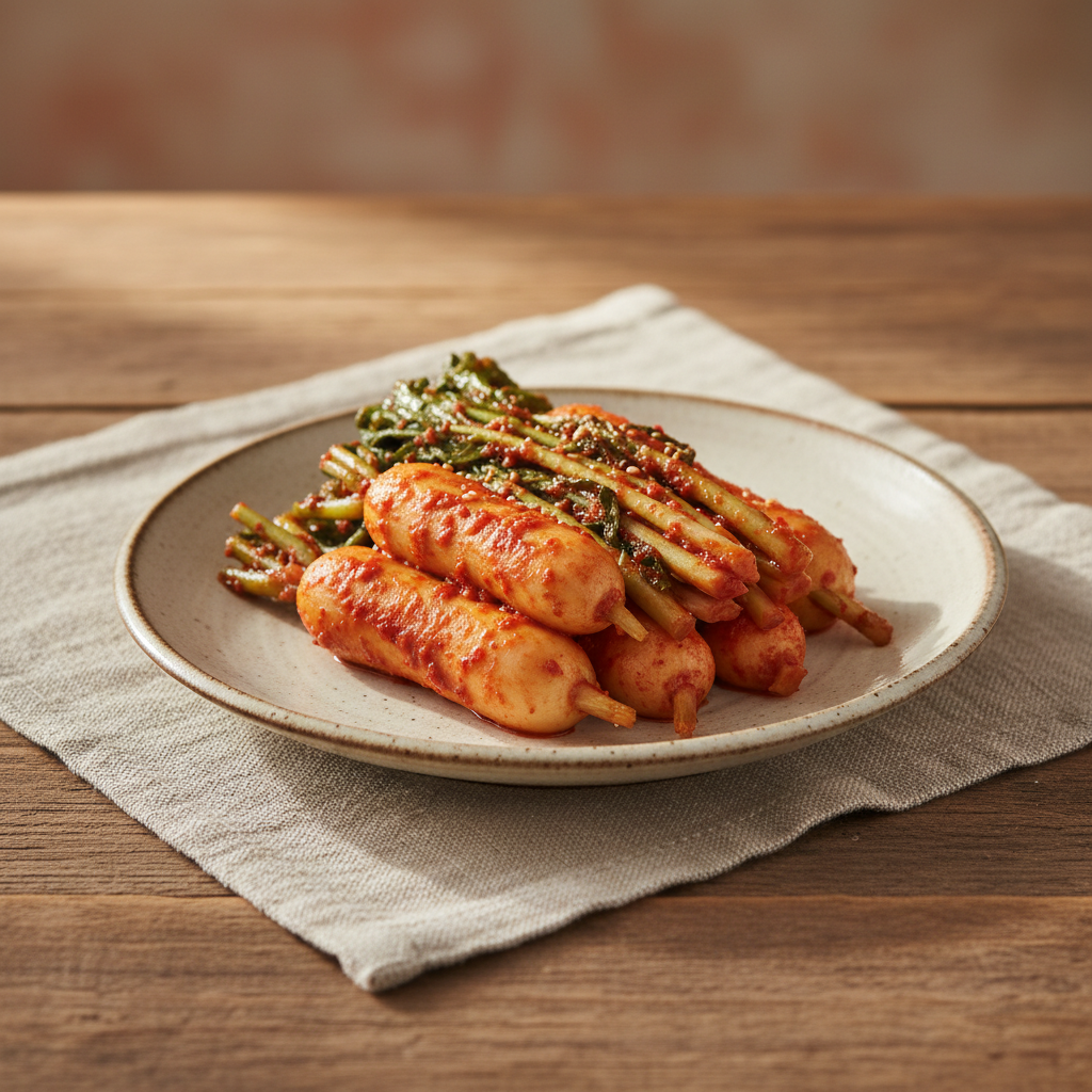 Ảnh món Kimchi củ cải non